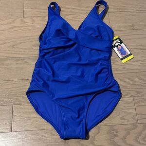 Size 6 Royal Blue Roots One Piece Swimsuit